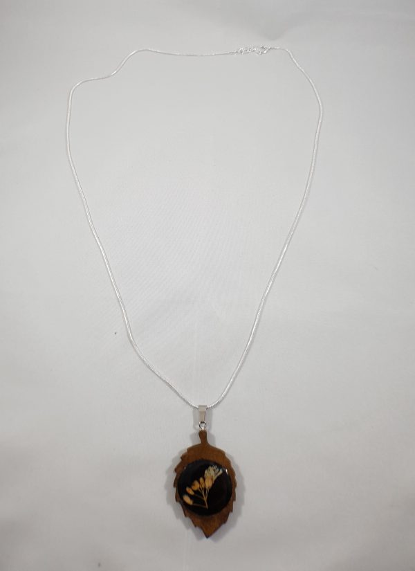 Gele gedroogde bloemen ketting - Afbeelding 2