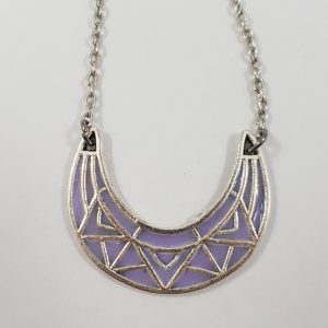 Abstracte halve maan ketting