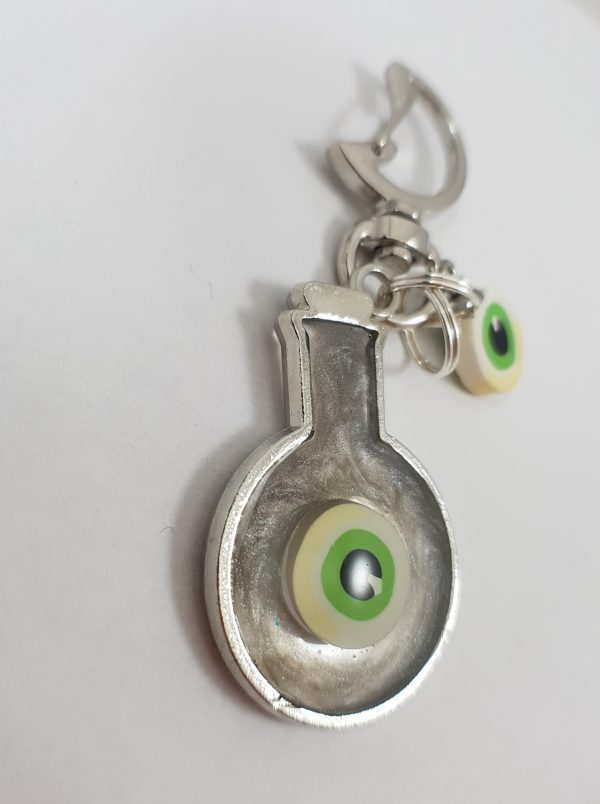 Oogbal fles sleutelhanger, halloween sleutelhanger - Afbeelding 3