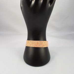 Roze holografische glitter armband
