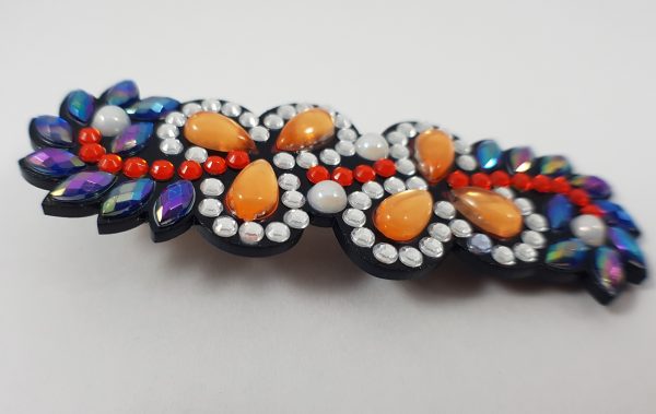 Strass stenen meerkleurige haar clip - Afbeelding 4