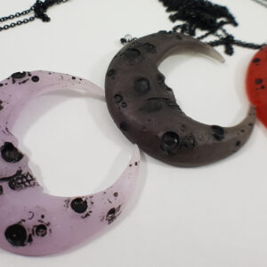 Schedel maan ketting