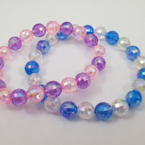 Mix disco bal kralen rek armband
