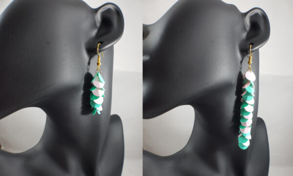 Boho pailletten hang oorbellen - Afbeelding 5