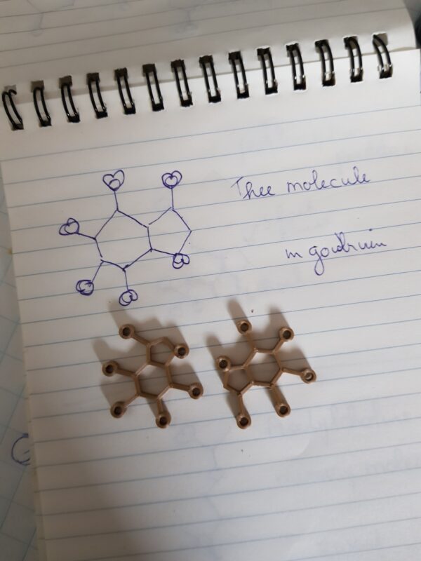 Thee Molecule oorbellen - Afbeelding 3
