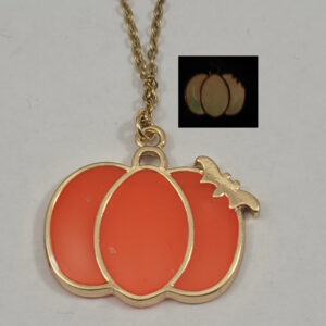 Pompoen glow in the dark ketting