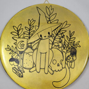 Magische heks kat muur decoratie