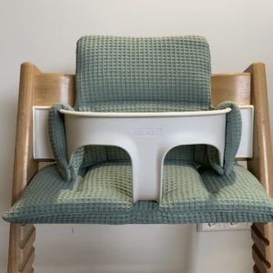 Luxe wafelstof kussenset voor Stokke Tripp Trapp© kinderstoel
