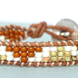 Boho stijl armband bruin