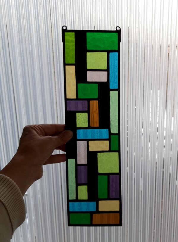 Raamhanger groen, bruin, blauw, geel, paars, zwart - Afbeelding 4