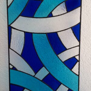 Raamhanger met blauw glas