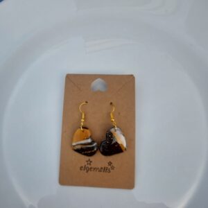 Hart zwart/wit/goud