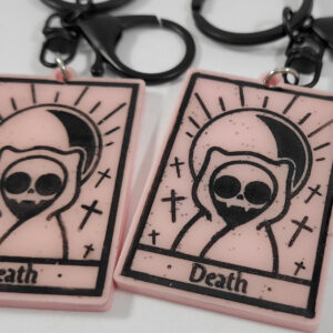 Kat tarot kaart sleutelhanger