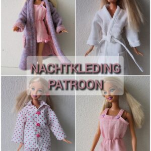 Naaipatroon Barbiekleertjes - nachtkleding