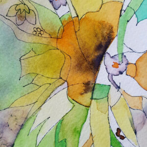 KLEURvanWATER-aquarelkaart BONT ABSTRACT