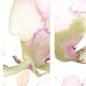 KLEURvanWATER-aquarelkaart MAGISCHE MAGNOLIA
