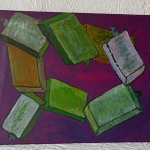 Kubussen op canvas