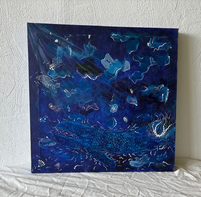 Blauw canvas 40/40
